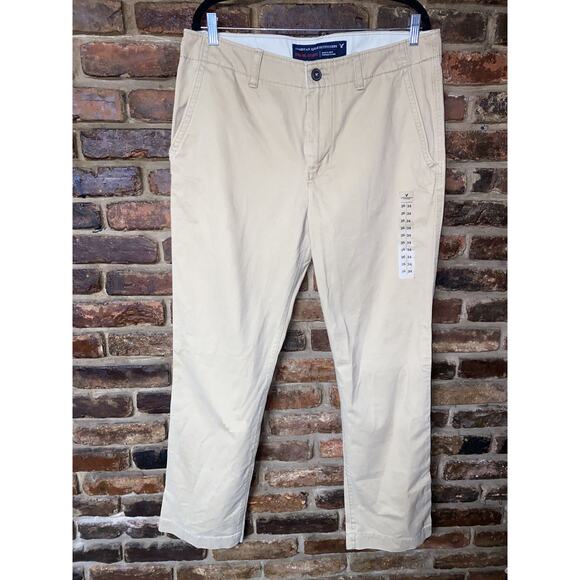 NWT American Eagle Outfitters Khaki Original Straight Pants Men's Size 36x34 - Picture 1 of 5